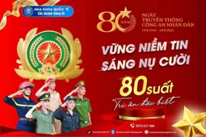 chuc mung ngay cong an nhan dan nha khoa uong bi