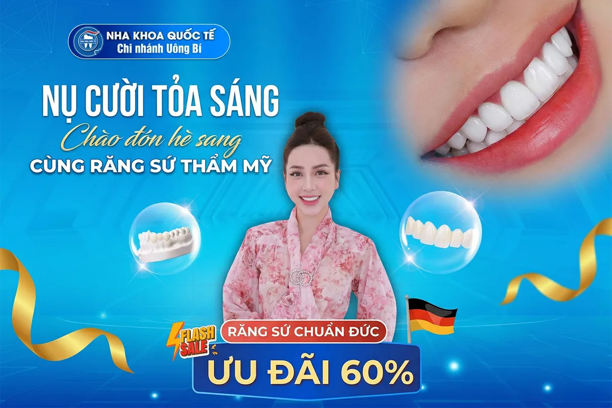 ưu đãi giảm giá răng sứ tại uông bí