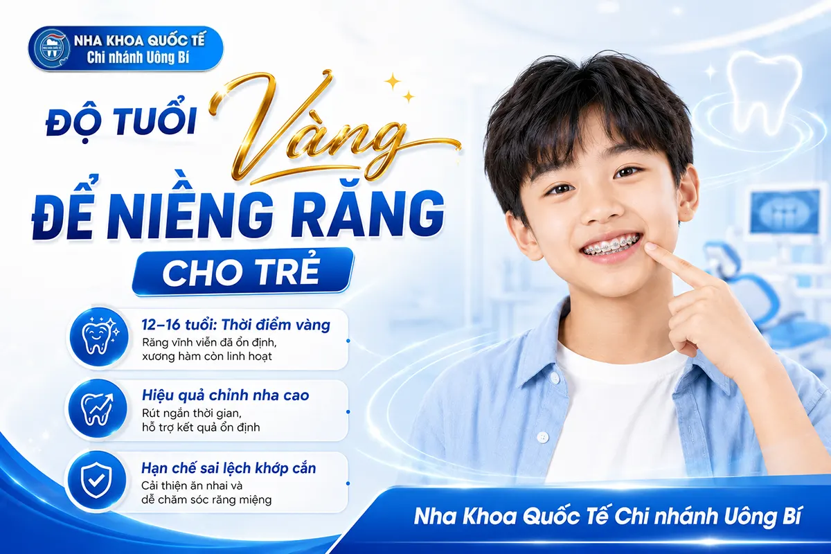 thời điểm vàng niềng răng